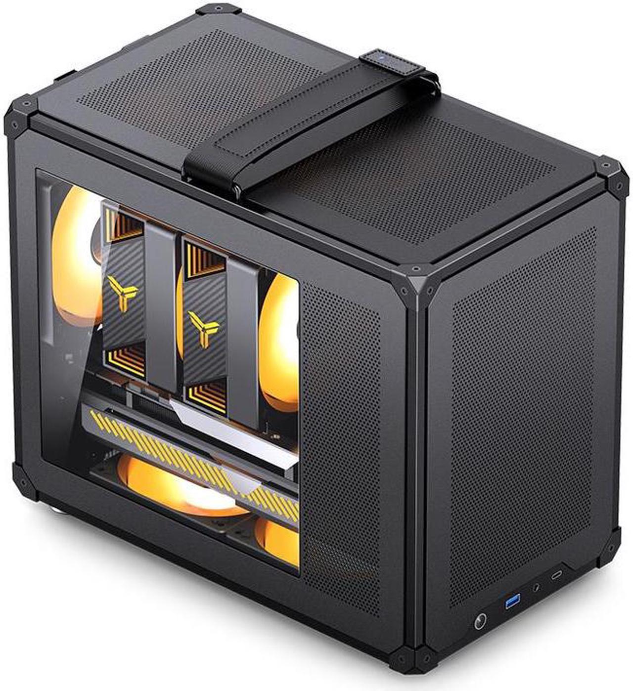 Main image of JONSBO C6 MAX BLACK Micro ATX PC Case,Handled Mesh Chassis,1-Side Penetration, Simple Compact Desktop computer case, ATX Power Bite (L220mm Max.),Support 170mm CPU Cooler,Panels Tool-free Open,Black