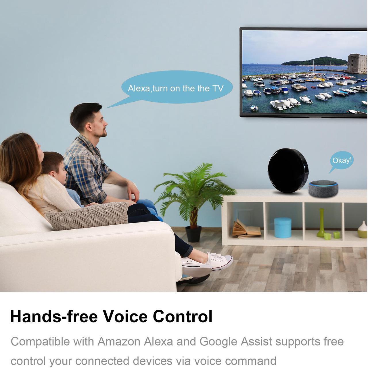 Alt view image 5 of 7 - Smart IR Universal Remote Control for Smart Home Automation, Support Control 1000+ devices,  Infrared Adapter,  Remote Control via Smart Life/Tuya APP  No Hub Required