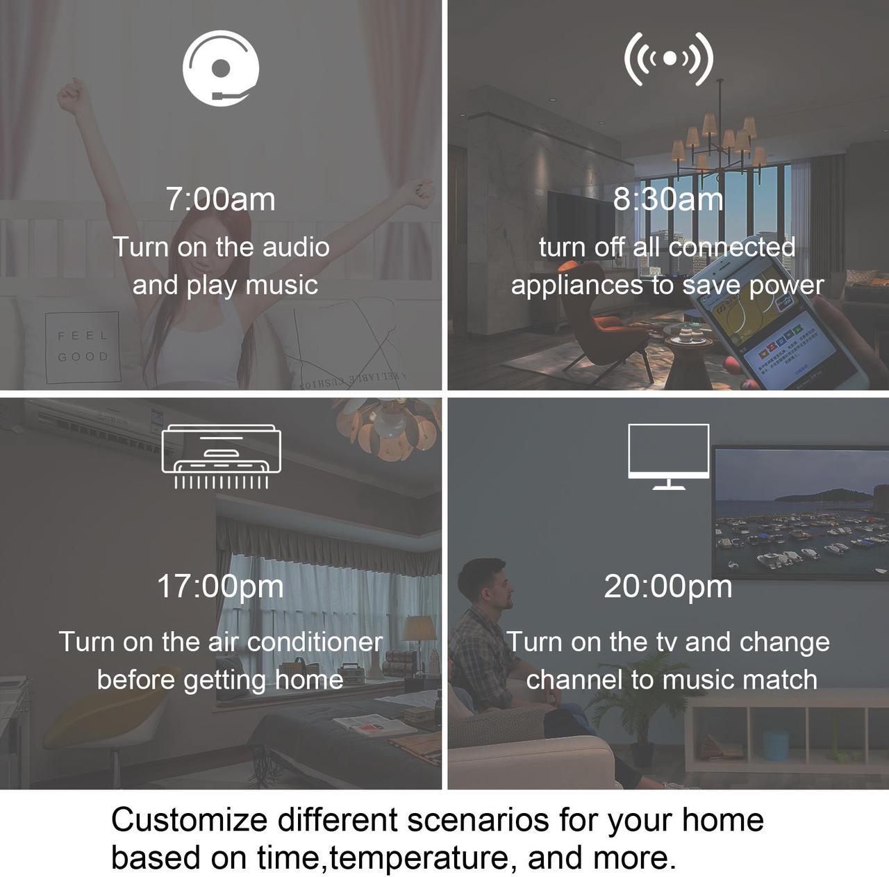 Alt view image 7 of 7 - Smart IR Universal Remote Control for Smart Home Automation, Support Control 1000+ devices,  Infrared Adapter,  Remote Control via Smart Life/Tuya APP  No Hub Required