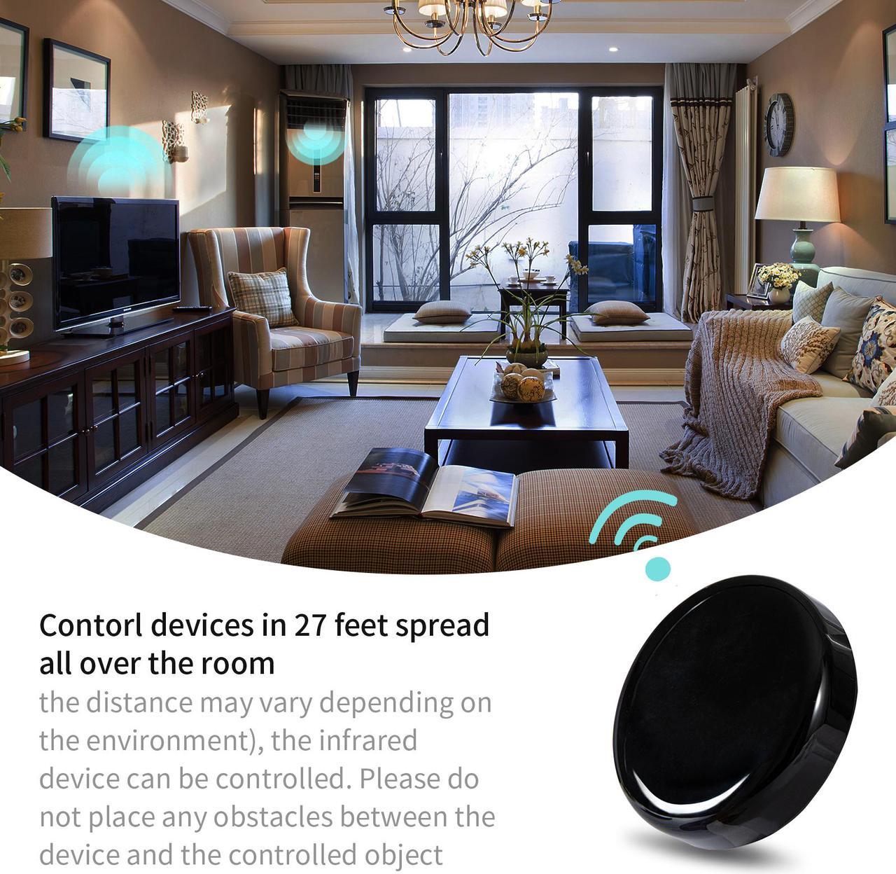 Alt view image 6 of 7 - Smart IR Universal Remote Control for Smart Home Automation, Support Control 1000+ devices,  Infrared Adapter,  Remote Control via Smart Life/Tuya APP  No Hub Required