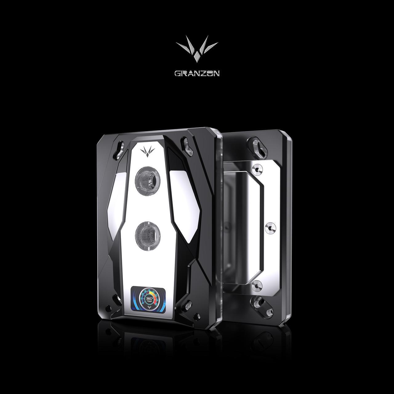 Alt view image 3 of 12 - Granzon Advanced CPU Block With Temperature Display For AMD Ryzen3/5/7/9/ThreadRipper, Water Cooling Cooler GAMS AMD Platform