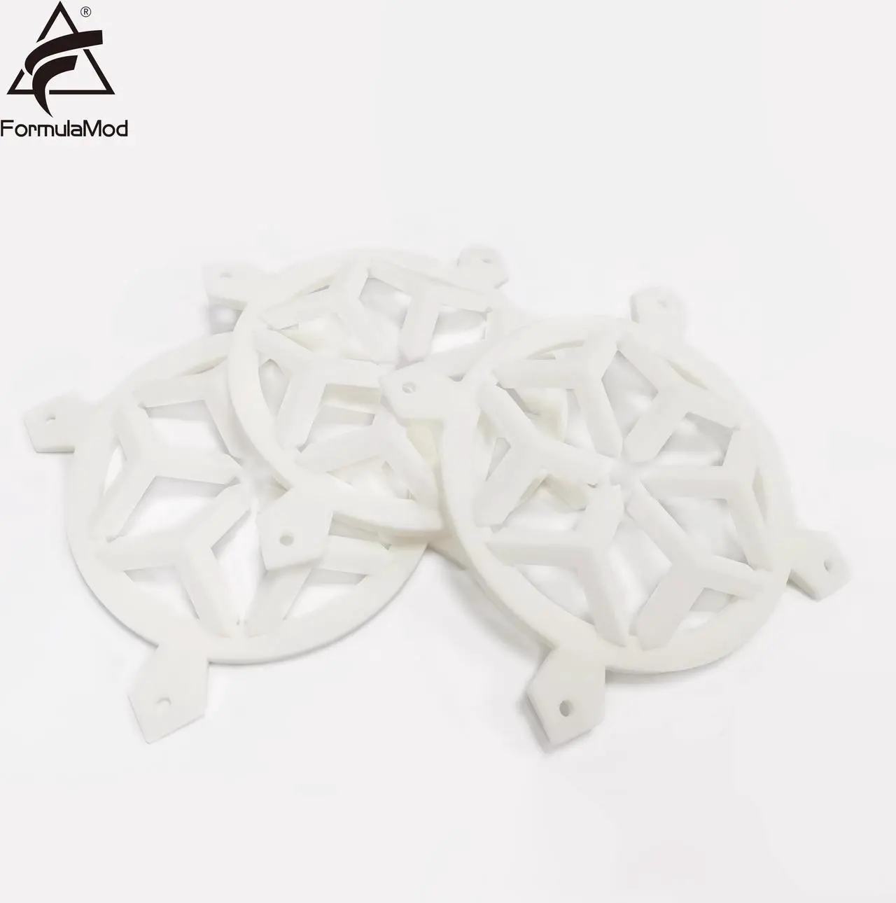 Alt view image 2 of 4 - FormulaMod 3D Printed Semi-finished Fan Cover, Spray Paint By Yourself, Resin Material, Durable, Suitable For 12cm Fans, One Set 3 Pcs