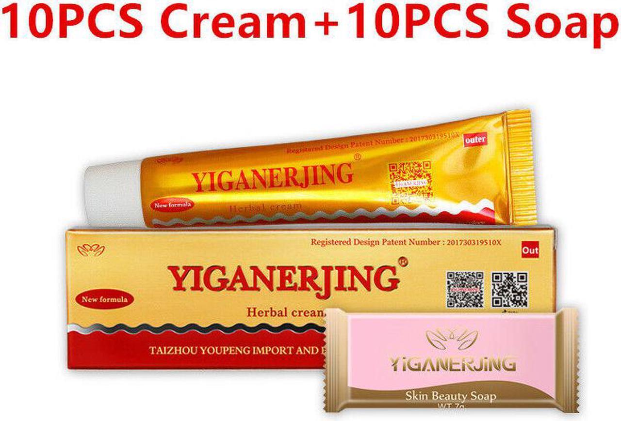Alt view image 2 of 6 - 10 tubes YIGANERJING Skin Psoriasis Cream Dermatitis Eczematoid Eczema Ointment
without box