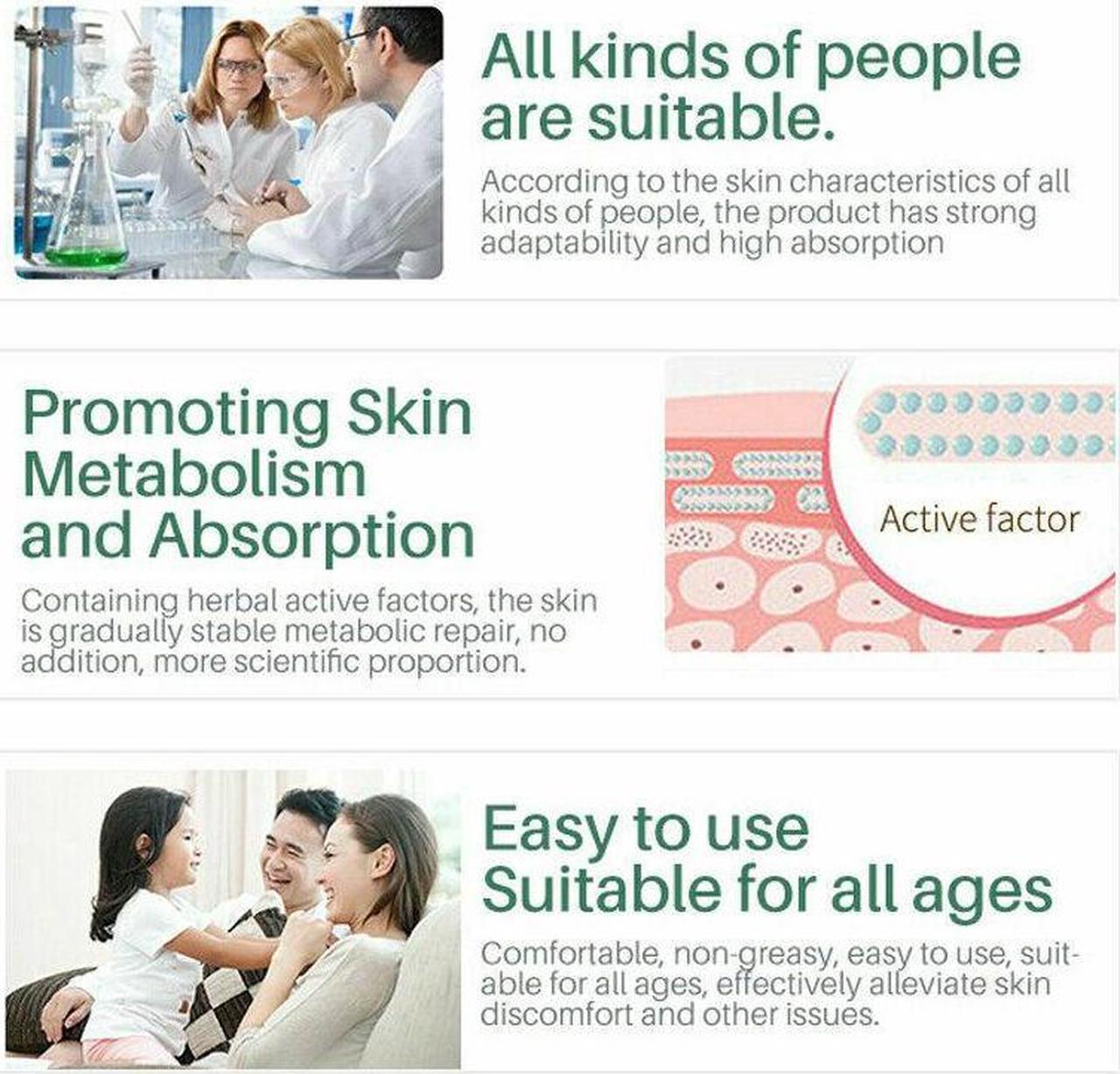 Alt view image 4 of 7 - ZUDAIFU Herbal Cream Chinese Herbal Eczema, Psoriasis Creams Dermatitis and Eczema Pruritus Psoriasis Skin Care Ointment