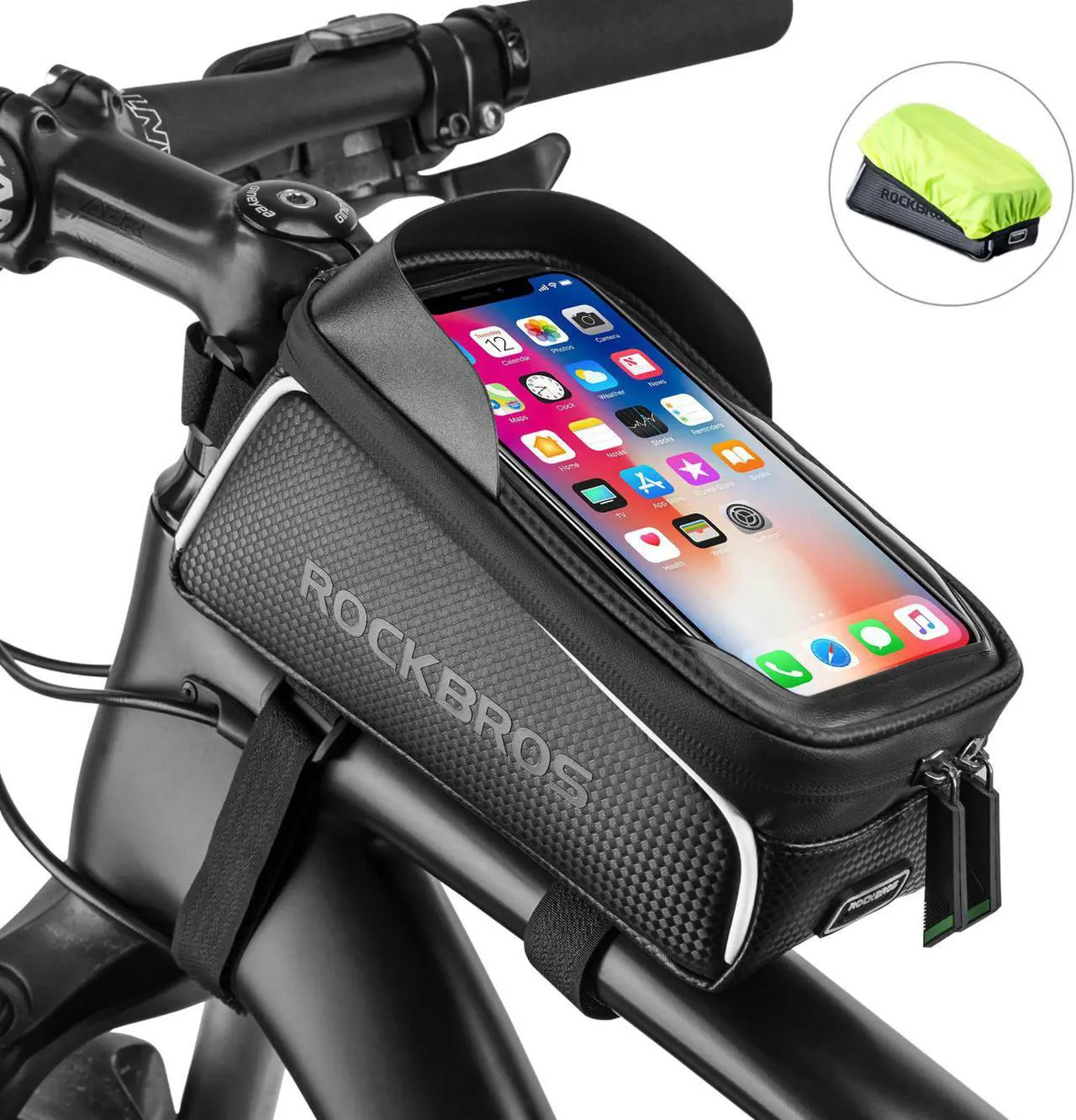 Main image of Bike Frame Bag Bike Bicycle Phone Bag Front Frame Bag Bike Accessories for Cycling Sensitive Touch Screen for Phone below 6.5"