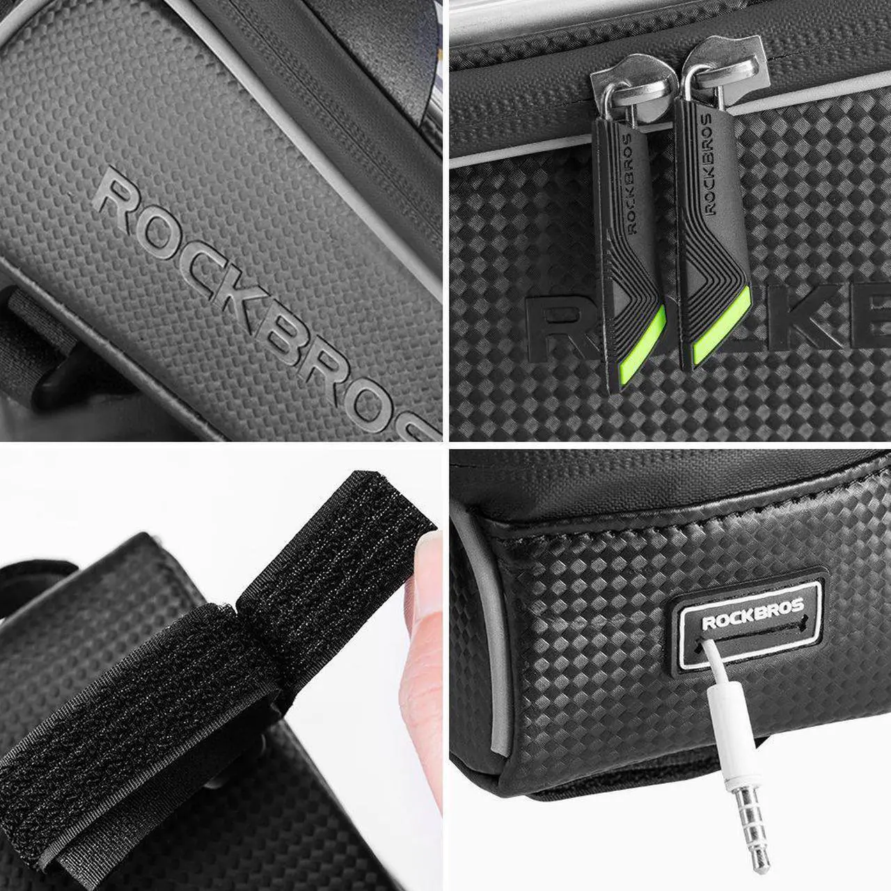 Alt view image 4 of 6 - Bike Frame Bag Bike Bicycle Phone Bag Front Frame Bag Bike Accessories for Cycling Sensitive Touch Screen for Phone below 6.5"