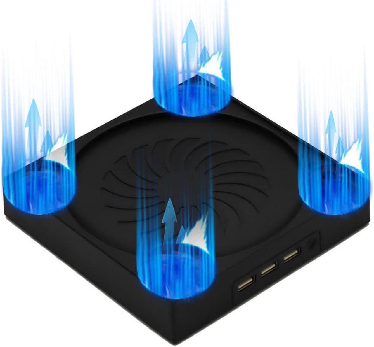 Alt view image 3 of 7 - Cooling Fan for Xbox Series X with 3 USB Port Xbox Series X External Cooler Turbo Temperature Control Fan Console Standing Mount Cooling System