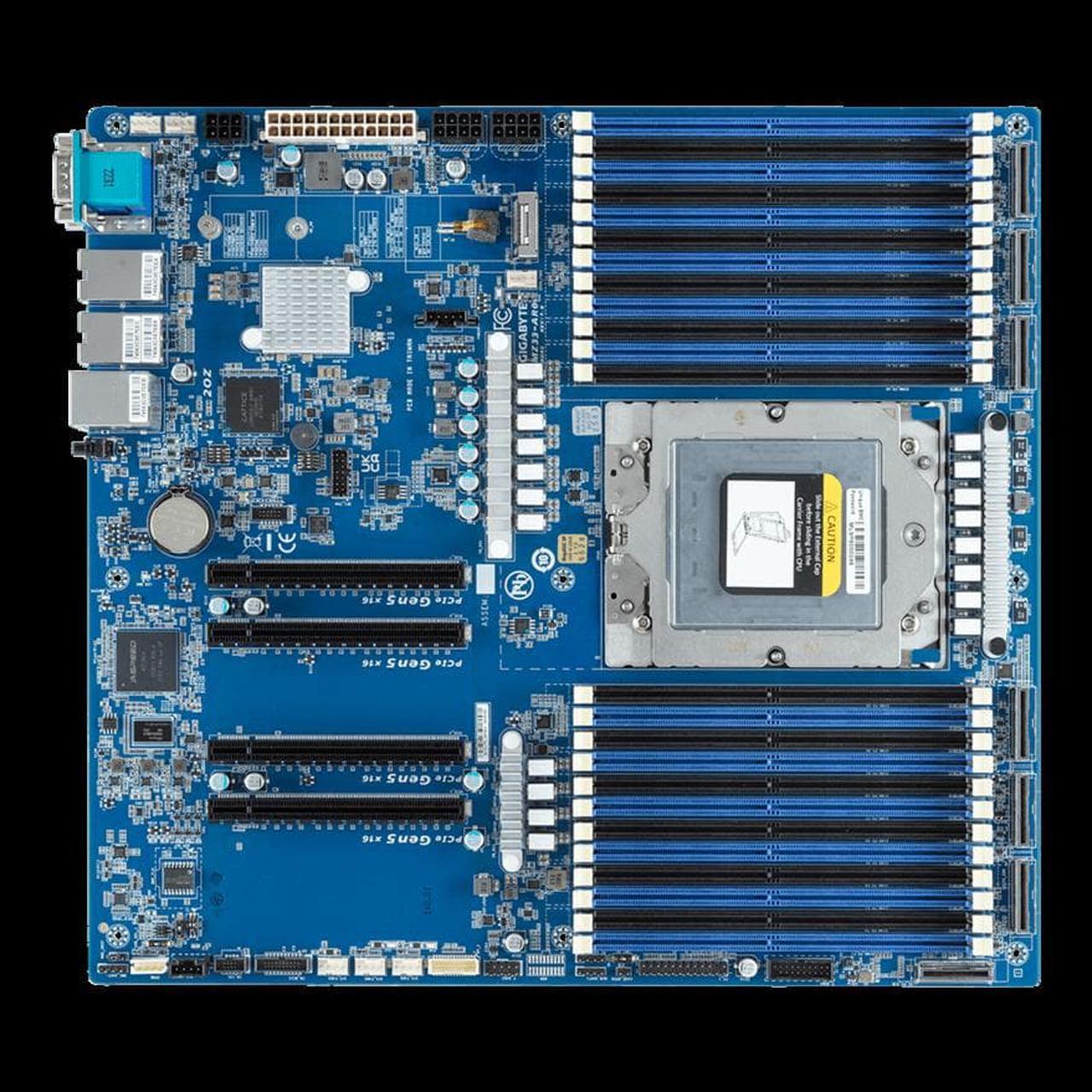 Main image of GIGABYTE MZ33-AR0 Server Motherboard Socket SP5 AMD EPYC 9004 Series