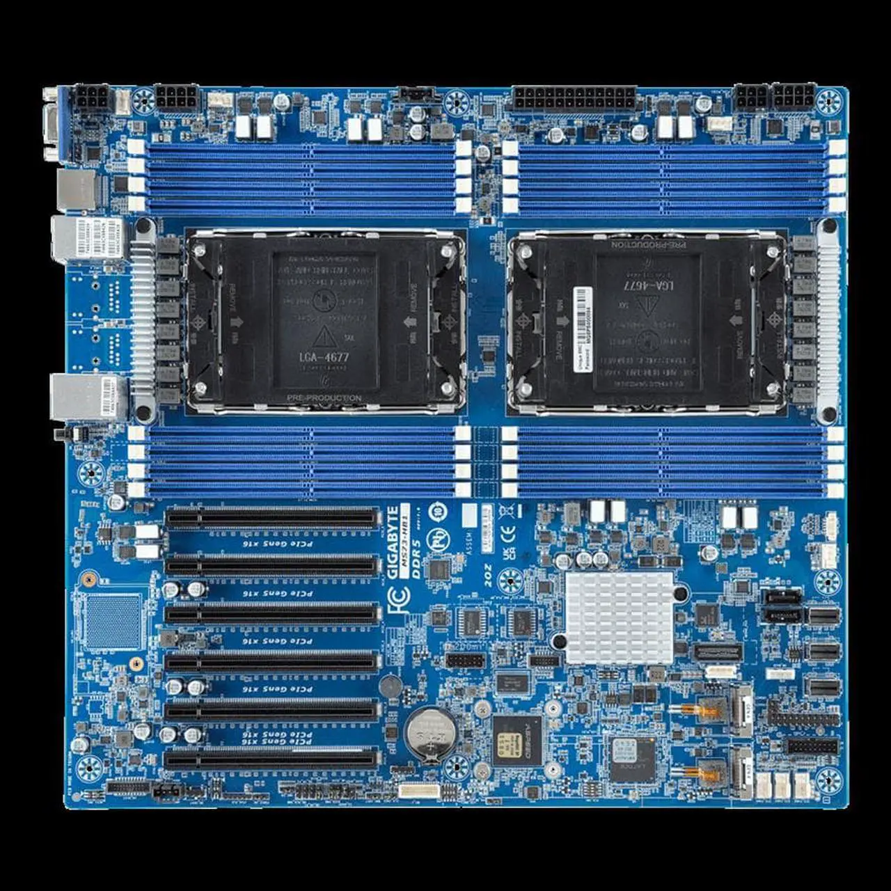 Main image of GIGABYTE MS73-HB1 Server Motherboard - 5th/4th Gen Intel® Xeon® Scalable - E-ATX DP