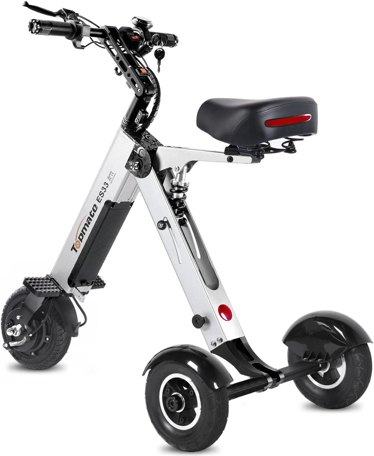 Main image of TopMate ES33 Electric Scooter 3 Wheels Travel & Airline Friendly with 7.8Ah Removable Lithium Battery for Adult, Foldable Mobility Scooter with Reverse Function and Key Switch, Lightweight E-Tricycle
