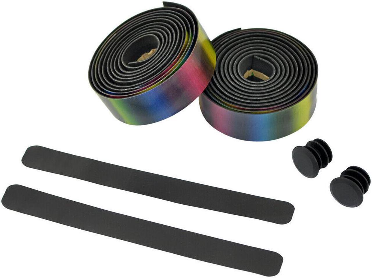 Alt view image 5 of 5 - VELO VLT-3114 TPU Handlebar Tape Rainbow/Black, VL2165