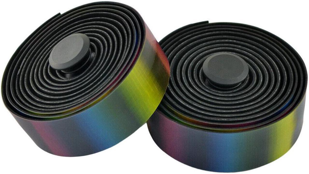 Alt view image 3 of 5 - VELO VLT-3114 TPU Handlebar Tape Rainbow/Black, VL2165