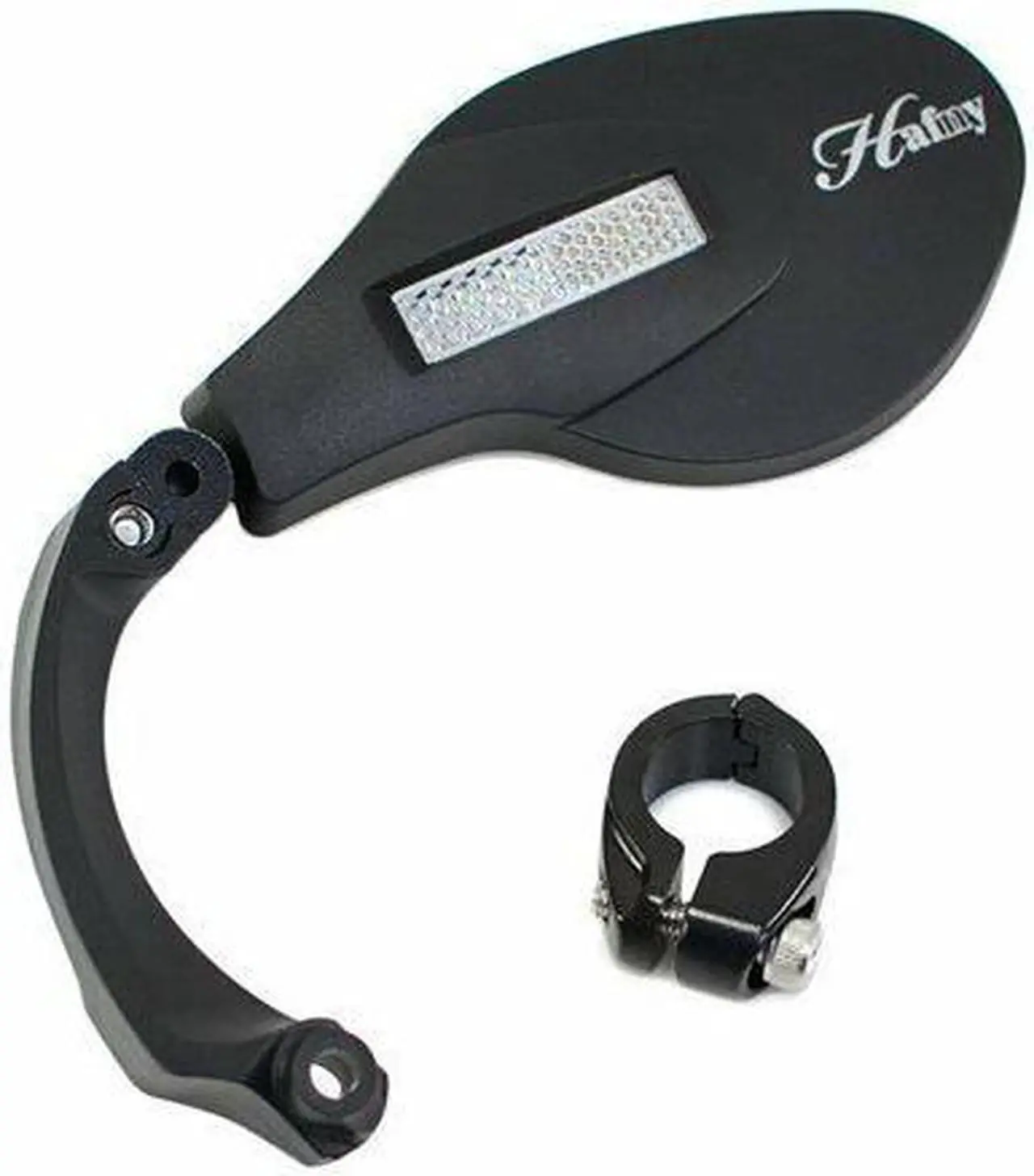Alt view image 2 of 5 - Hafny HF-MR081 Cycling Wide Angle Handlebar Rear View Mirror With Reflecto, Left, ST1654