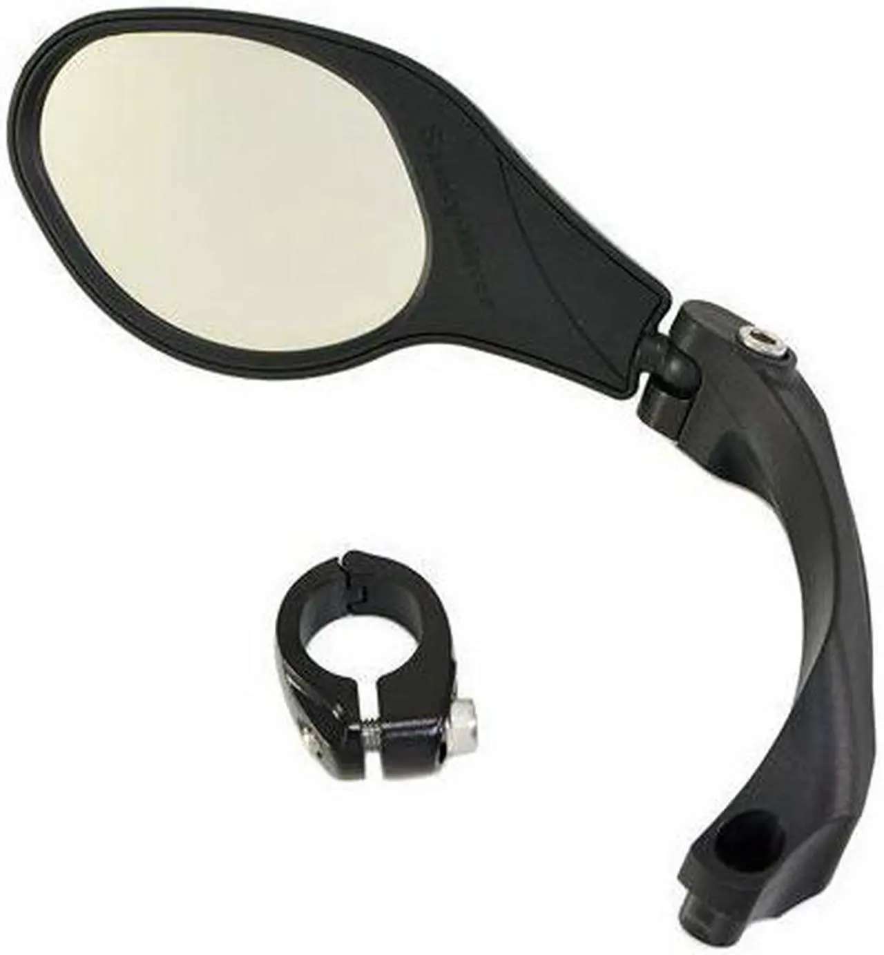 Alt view image 3 of 5 - Hafny HF-MR081 Cycling Wide Angle Handlebar Rear View Mirror With Reflecto, Left, ST1654
