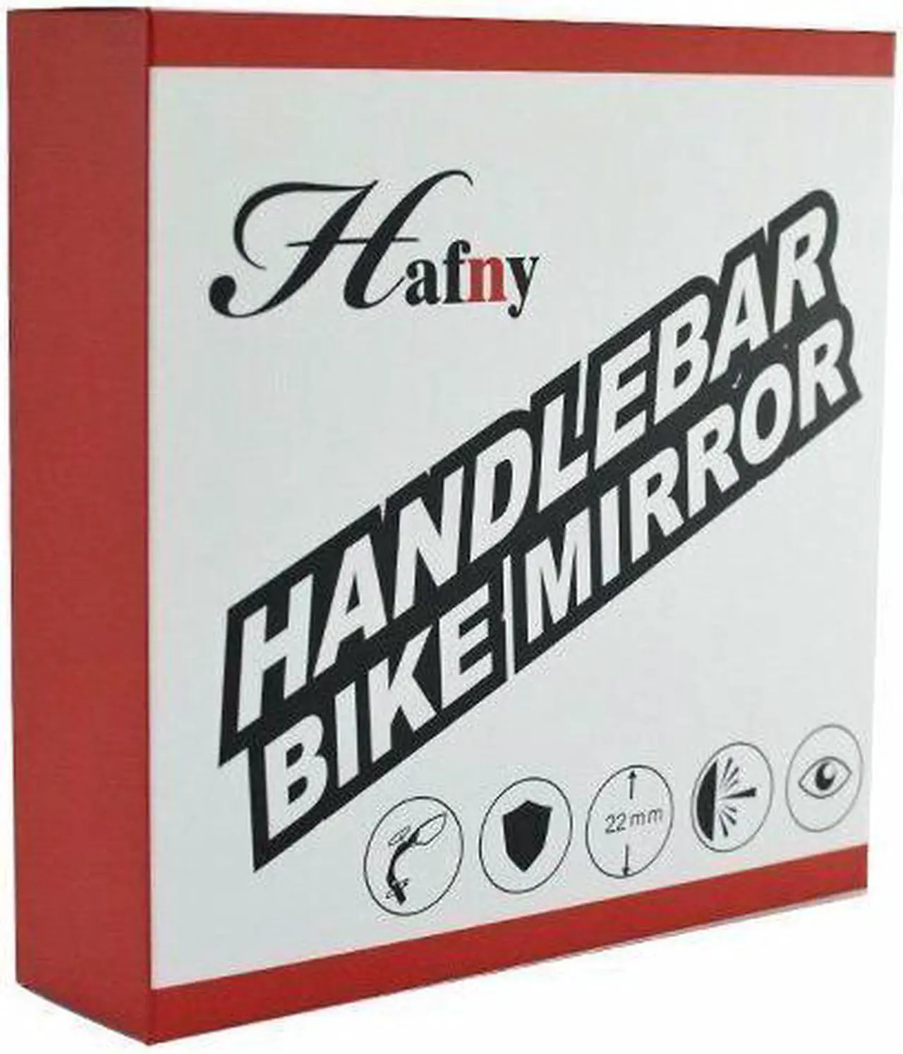Alt view image 4 of 5 - Hafny HF-MR081 Cycling Wide Angle Handlebar Rear View Mirror With Reflecto, Left, ST1654