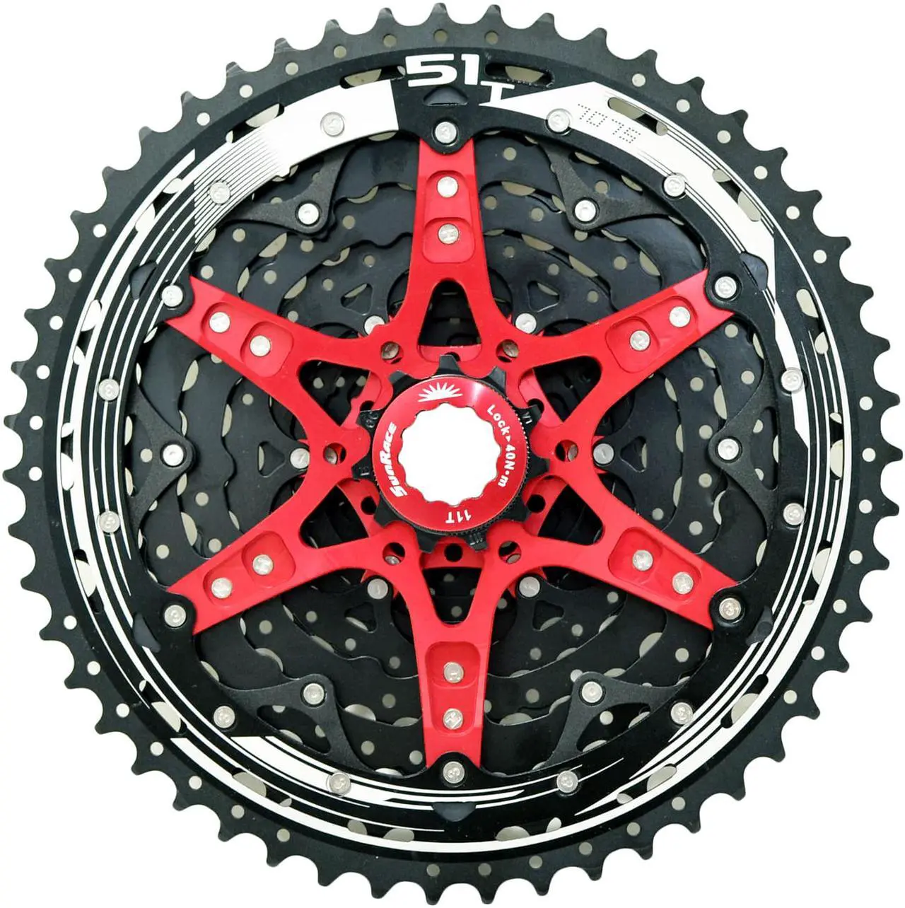 Alt view image 3 of 3 - SunRace CSMZ902 11-51T 12 Speed Wide Ratio Cassette, Black, ST1911