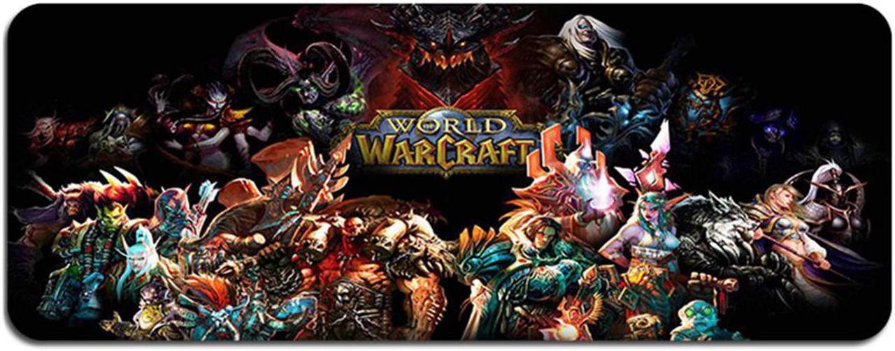 Cloth Mouse Pad,Professional Large Gaming Mouse Pad, 013 World of Warcraft Mouse Pad,Extended Size Desk Mat Non-slip Rubber Mouse Mat 31.5" x 11.8"