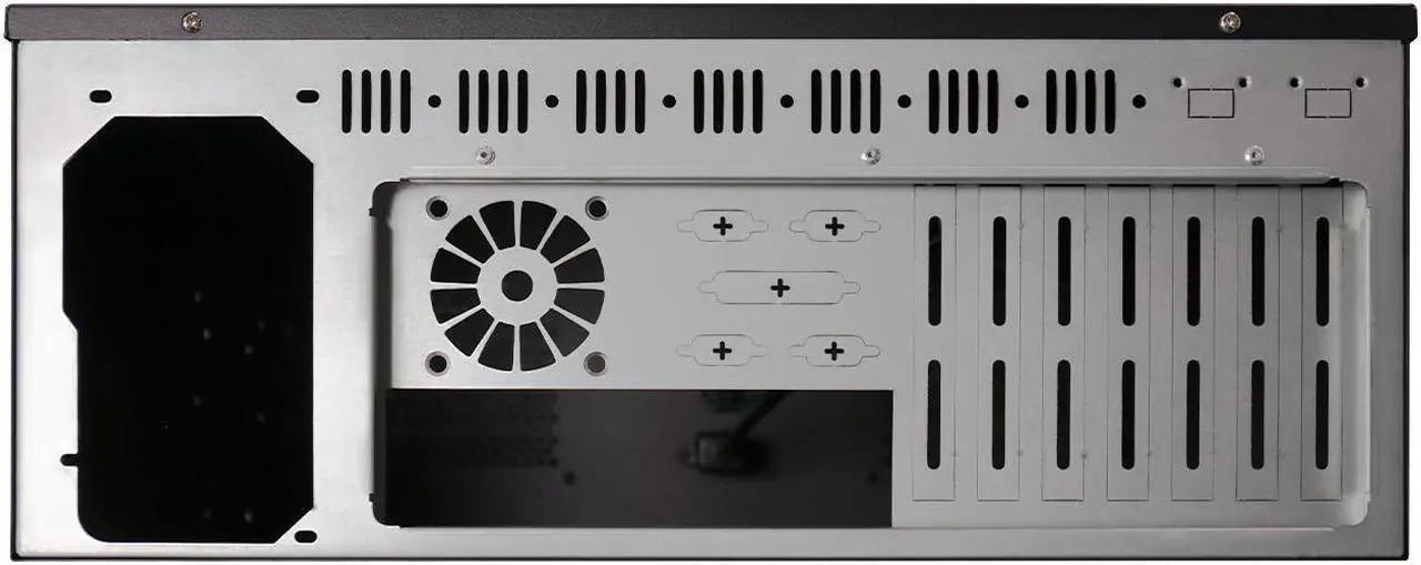 Alt view image 4 of 7 - Industrial Chassis, 4u Ultra-short Ipc Chassis 300 Deep Atx Motherboard Power Supply 7 Pcie Slots Ipc Server Chassis, Support Cryptocurrency Mining, Computer Chassis - Custom Installation Bare Case