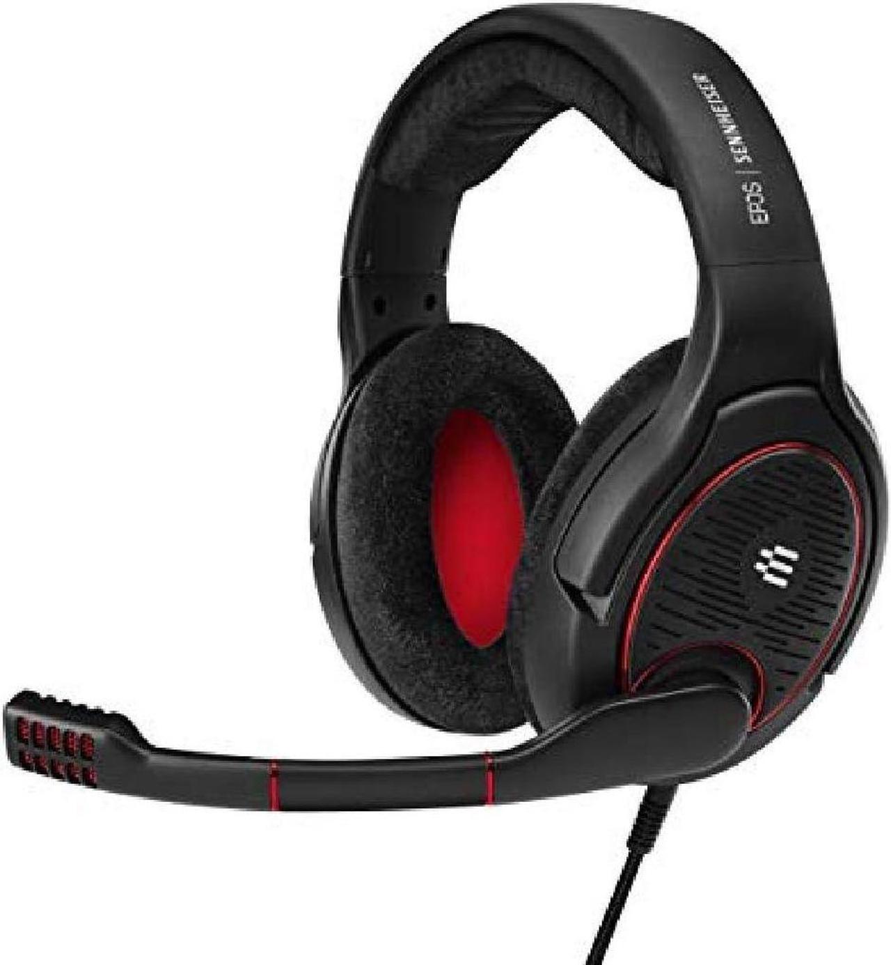 EPOS Sennheiser GAME ONE Gaming Headset, Open Acoustic, Noise-canceling mic, Flip-To-Mute, XXL plush velvet ear pads, compatible with PC, Mac, Xbox One, PS4, Nintendo Switch, and Smartphone - Black.