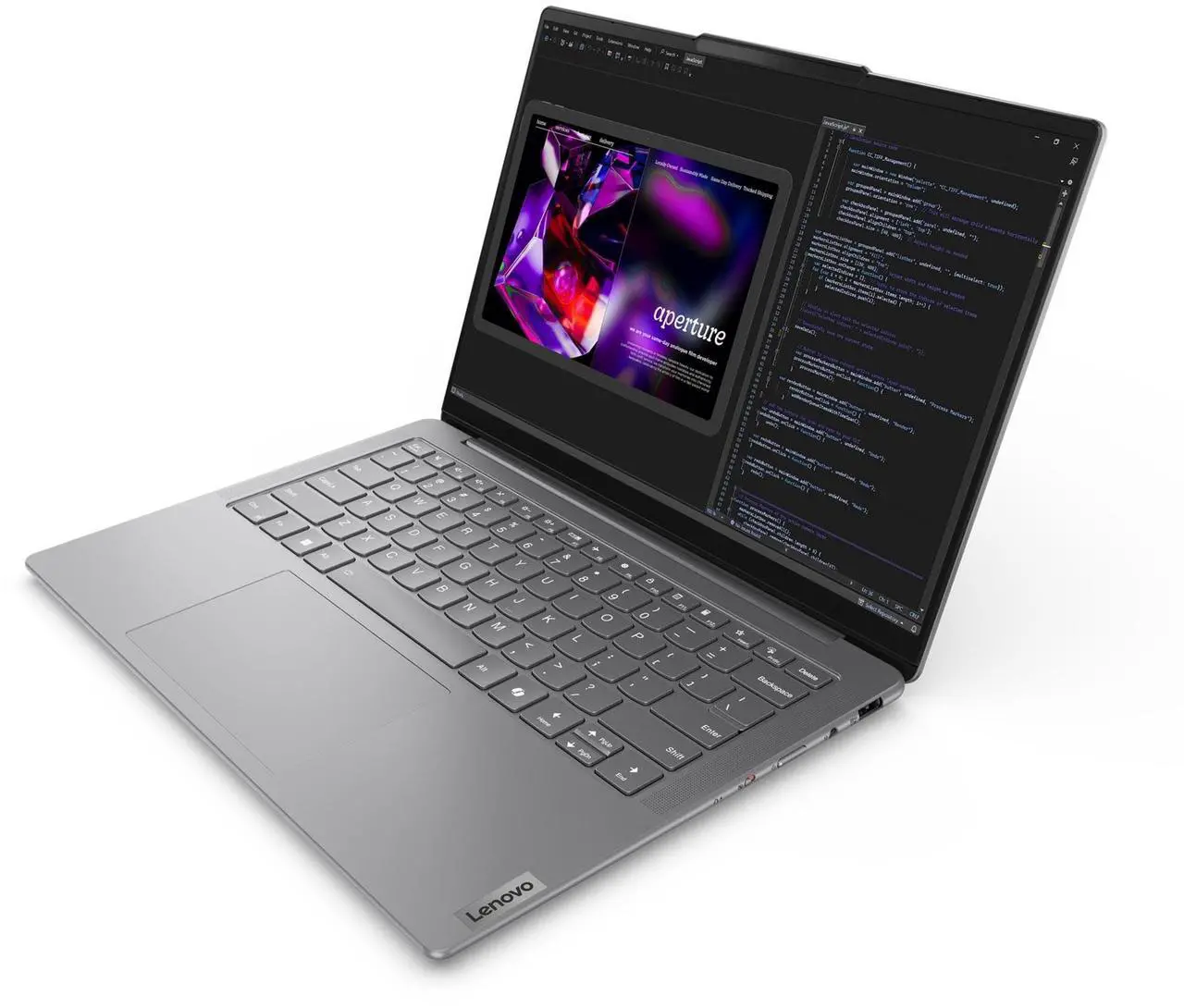 Alt view image 2 of 9 - Lenovo Slim 7i Intel Laptop, 14"  Glass,Intel Core Ultra 5 125H,16GB,  Arc Graphics, 1TB SSD,6 wifi,Win 11 Pro