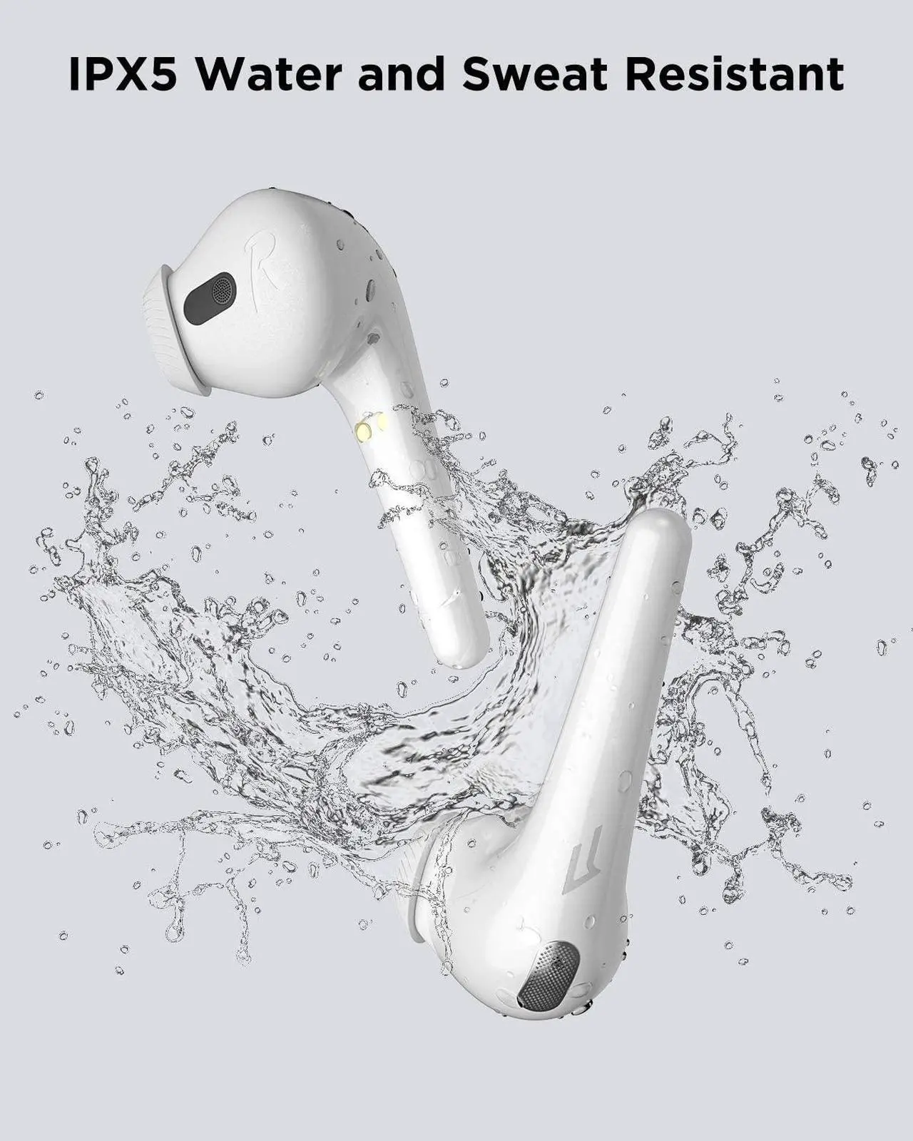Alt view image 6 of 7 - 1MORE True Wireless Earbuds, Bluetooth Noise Cancelling Headphones, Fast Connection, In-Ear Detection,4 Microphones for Clear Phone Calls, IPX5 Waterproof, Touch Control, Comfobuds-White