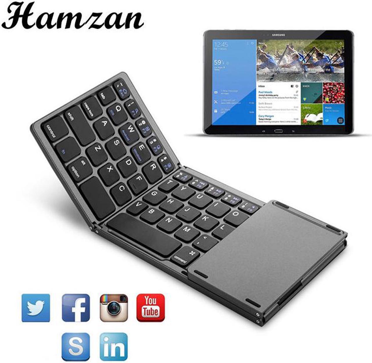 Mini Folding keyboard, Wireless Bluetooth Keyboard with Touchpad for Windows, , IOS For ipad Phone Tablet