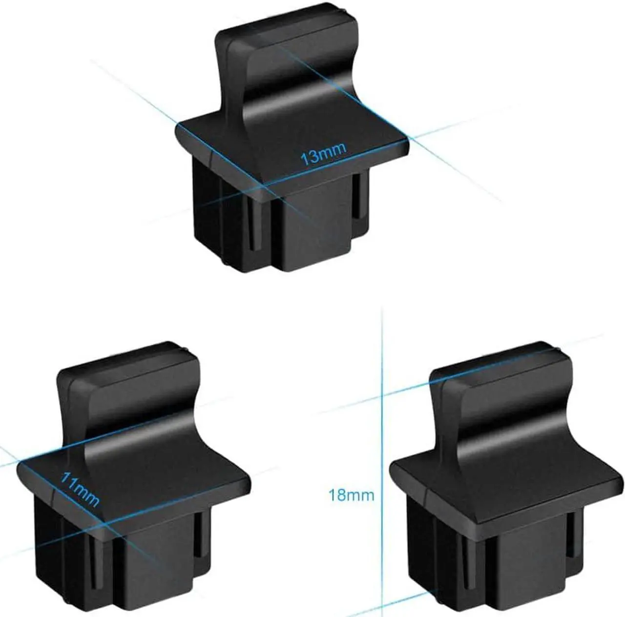 Alt view image 2 of 4 - Silicone 100pcs RJ45 Dust Cover Ethernet Hub Port Plugs RJ45 Anti-Dust Cover Cap Plugs Ethernet/LAN Protector for Copper RJ45 Female Jack Port for Network Hubs Switches Routers Slot