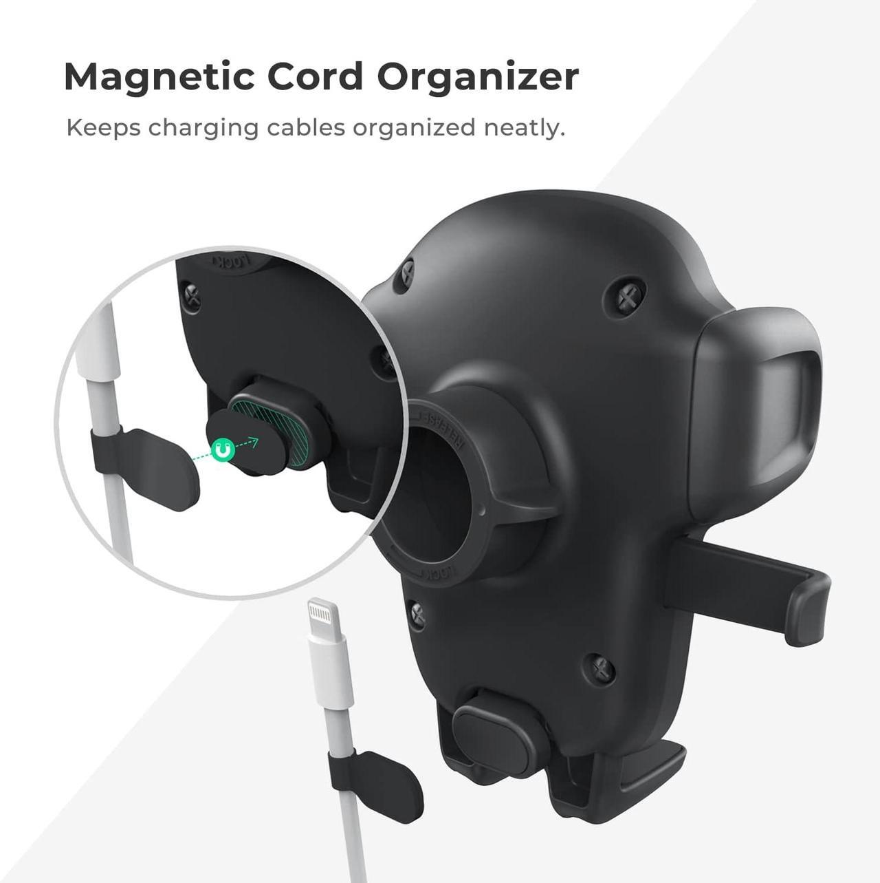 Alt view image 5 of 6 - Easy One Touch Signature Air Vent & Flush Mount Combo - Universal Car Mount Phone Holder for iPhone Google  Moto  Nokia LG and all other Smartphones