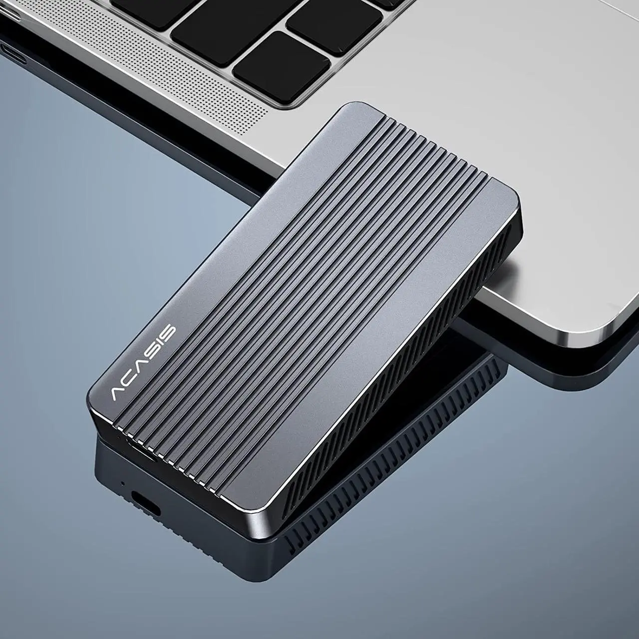 Alt view image 7 of 7 - ACASIS 40Gbps M.2 NVMe SSD Enclosure, Upgraded Sturdy 8TB USB-C Aluminum External Hard Drive Enclosure, for M1 Pro/Max Mac, Support 2280 B+M M-Key PCIe, Compatible with USB4/3.2/3.1/3.0/2.0