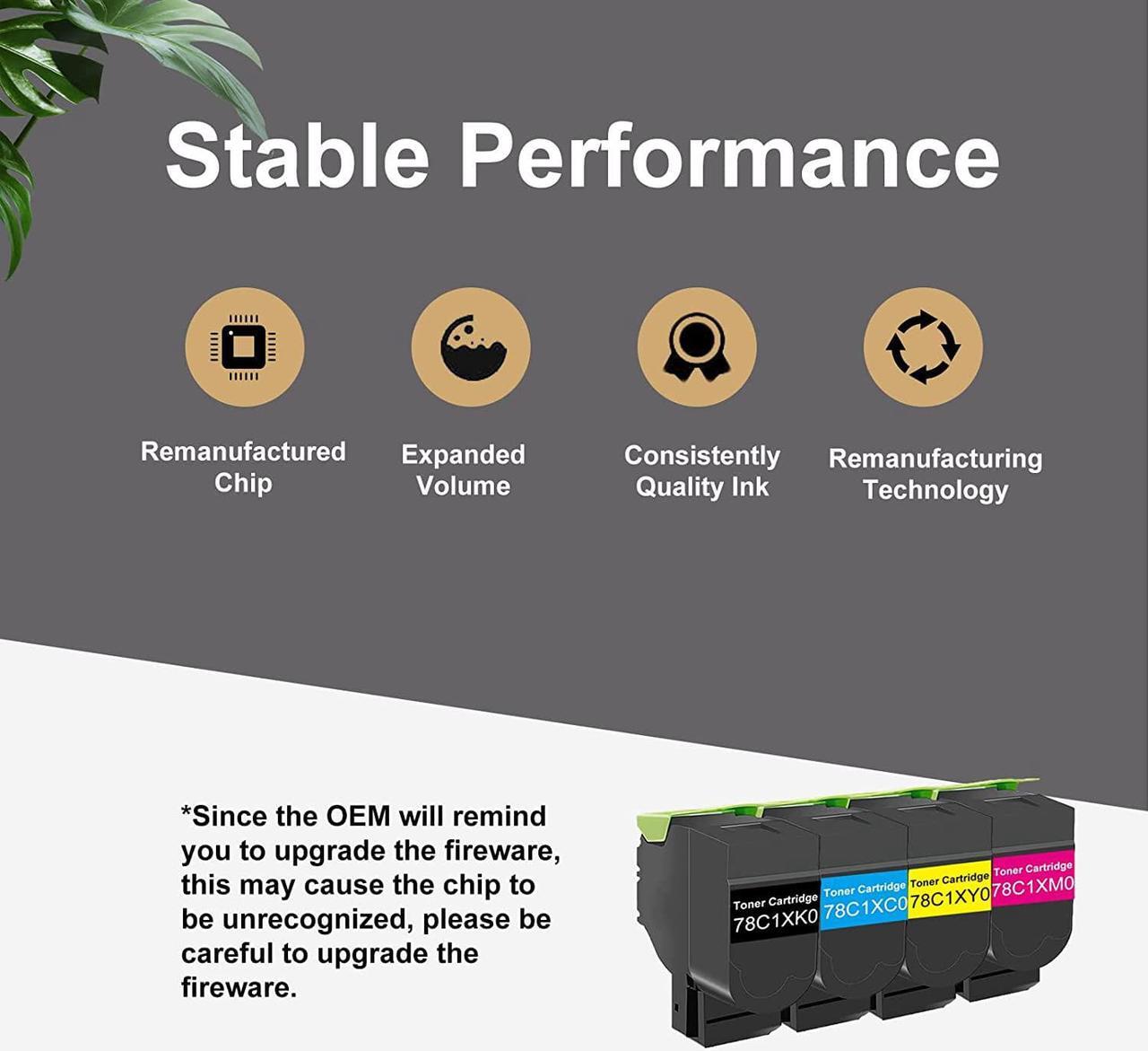 Alt view image 4 of 7 - ABTOCAR TonerSave Remanufactured Black Toner  CX421adn CS421dn CS521dn CS622de CX522ade CX622ade CX625ade CX625adhe (1-Pack, 78C1XK0)