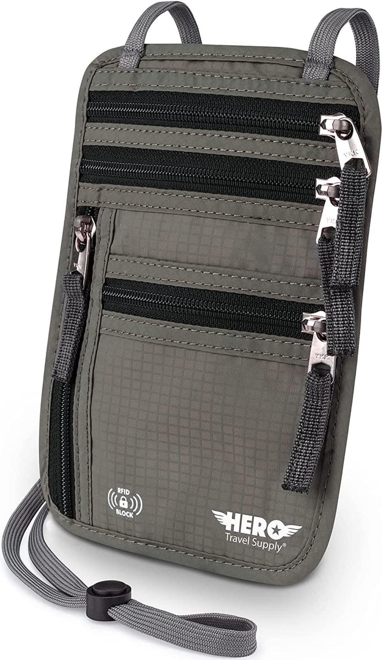 Main image of HERO Neck Wallet C RFID Blocking Passport Holder C Easy to Conceal Travel?Pouch