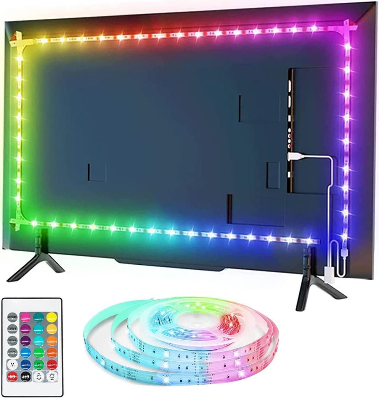 Main image of Led Strip Lights 8.2ft TV Light Strip for 32-58 inch TV/Monitor Backlight USB Led Strip Mood Light with 4096 DIY Colors Remote Control