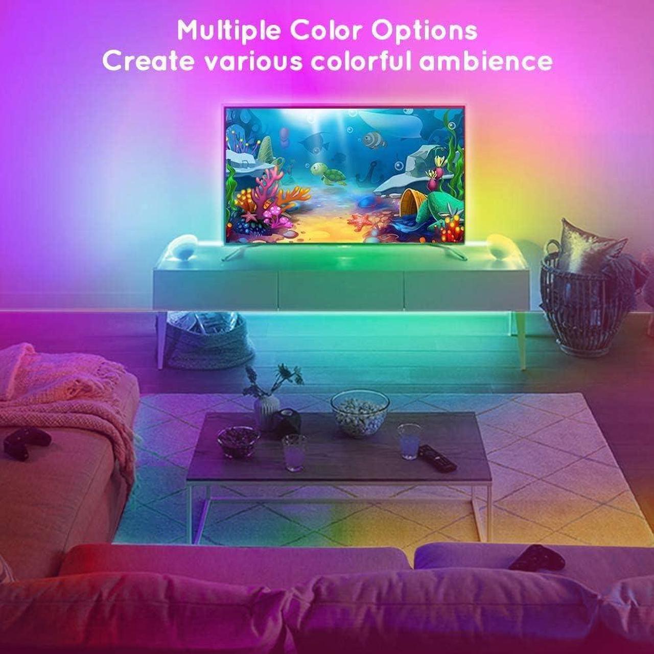 Alt view image 2 of 6 - Led Strip Lights 8.2ft TV Light Strip for 32-58 inch TV/Monitor Backlight USB Led Strip Mood Light with 4096 DIY Colors Remote Control