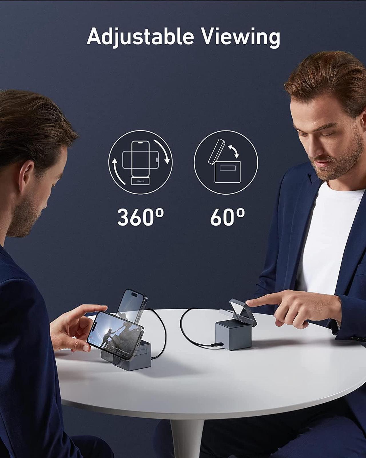 Alt view image 6 of 7 - MagSafe Charger Stand Wireless Charger 3-in-1 Cube 15W Foldable Fast Charging for iPhone 16/15/14/13  Watch AirPods (Charger Included)