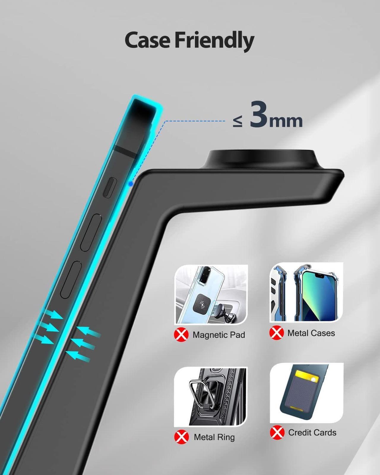 Alt view image 6 of 7 - Wireless Charging Station - 4 in 1 Wireless Charger with Alarm Clock, Charging Stand Dock for iPhone 16 15 14 13 12 11 X 8, for AirPods 3 Pro, Apple Watch 9/8/7/6/5/SE/4/3/2