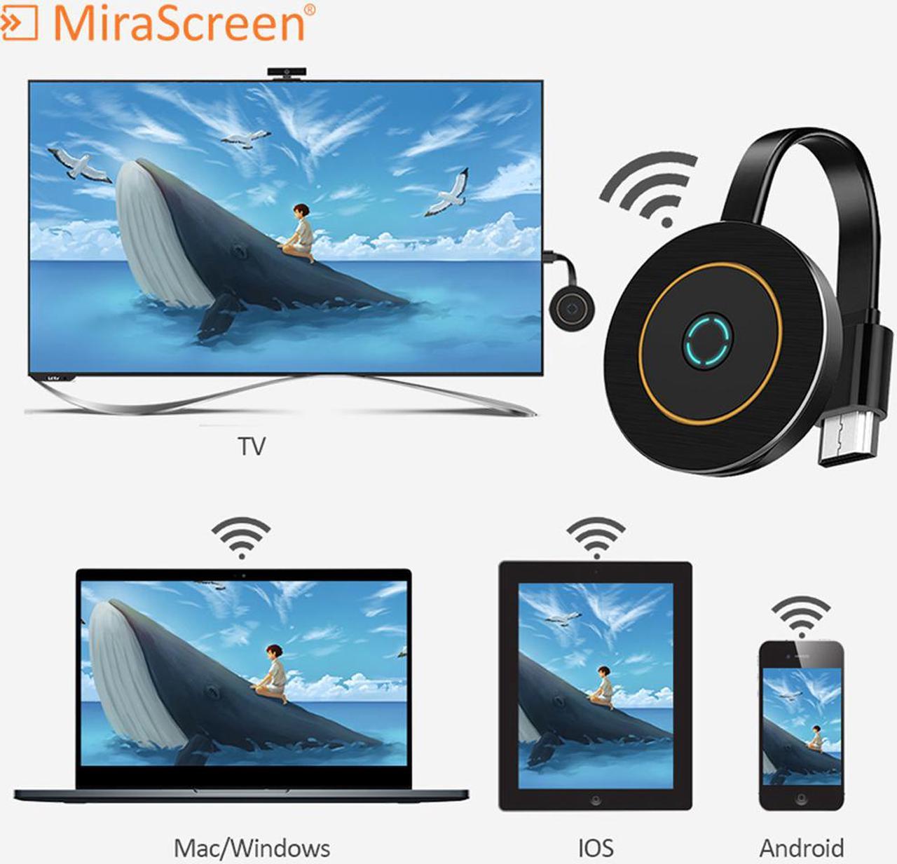 MiraScreen G10 2.4G&5.8G WiFi Receiver anycast Miracast ios Android TV Dongle HDMI-compatible anycast DLNA Airplay 5G TV Stick