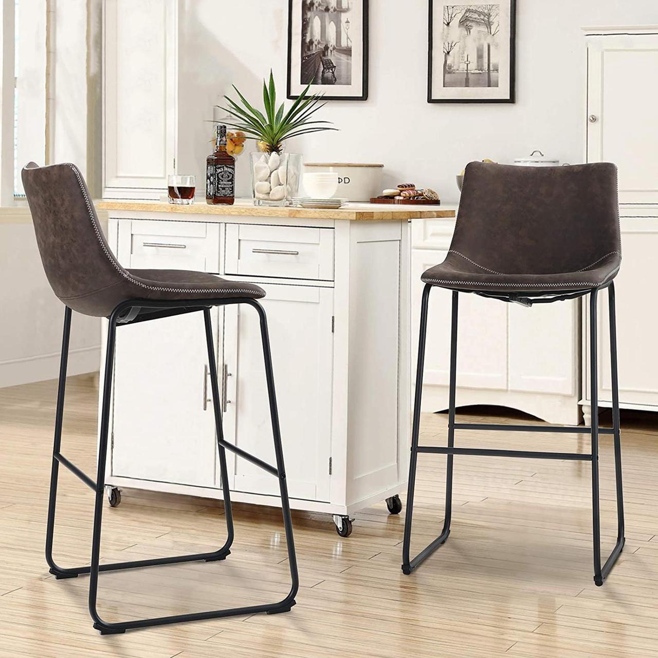 Main image of Bar Stools Set of 2,30 Inches Counter Height Bar Stools with Back for Kitchen,Dining Room and Living Room,Modern Designed Bar Chair Furniture Decorate Every Room
