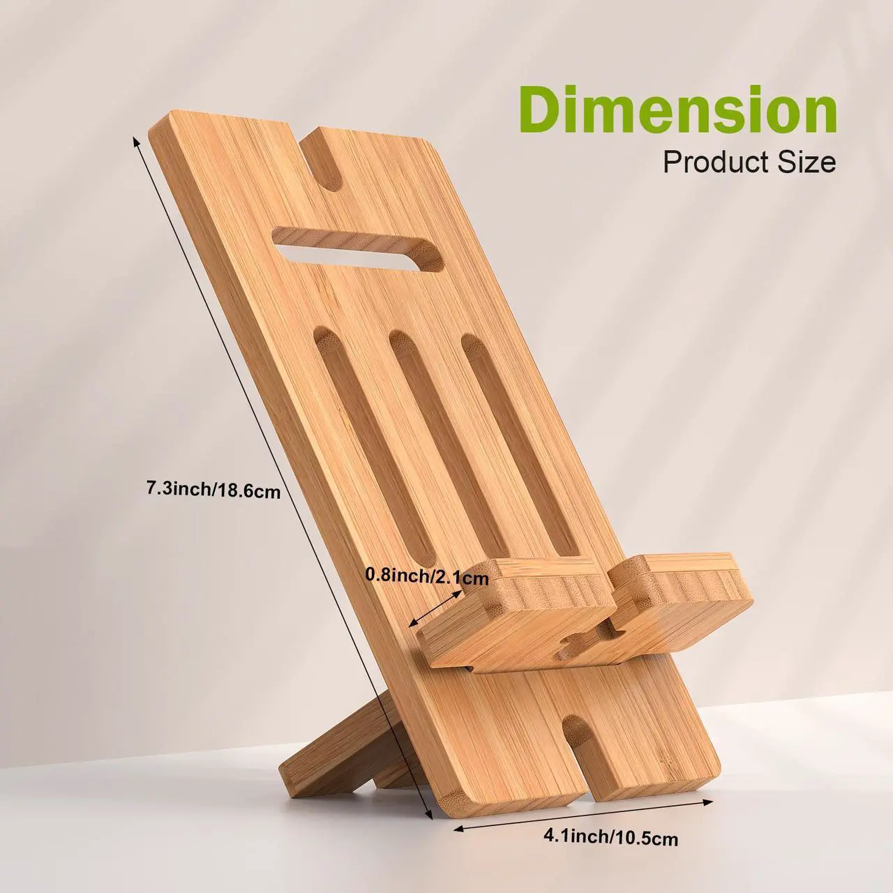 Alt view image 3 of 7 - Pezin & Hulin Bamboo Charger Dock Stand Multi Device Charging Station Organizer Holder for Phone Ipad
