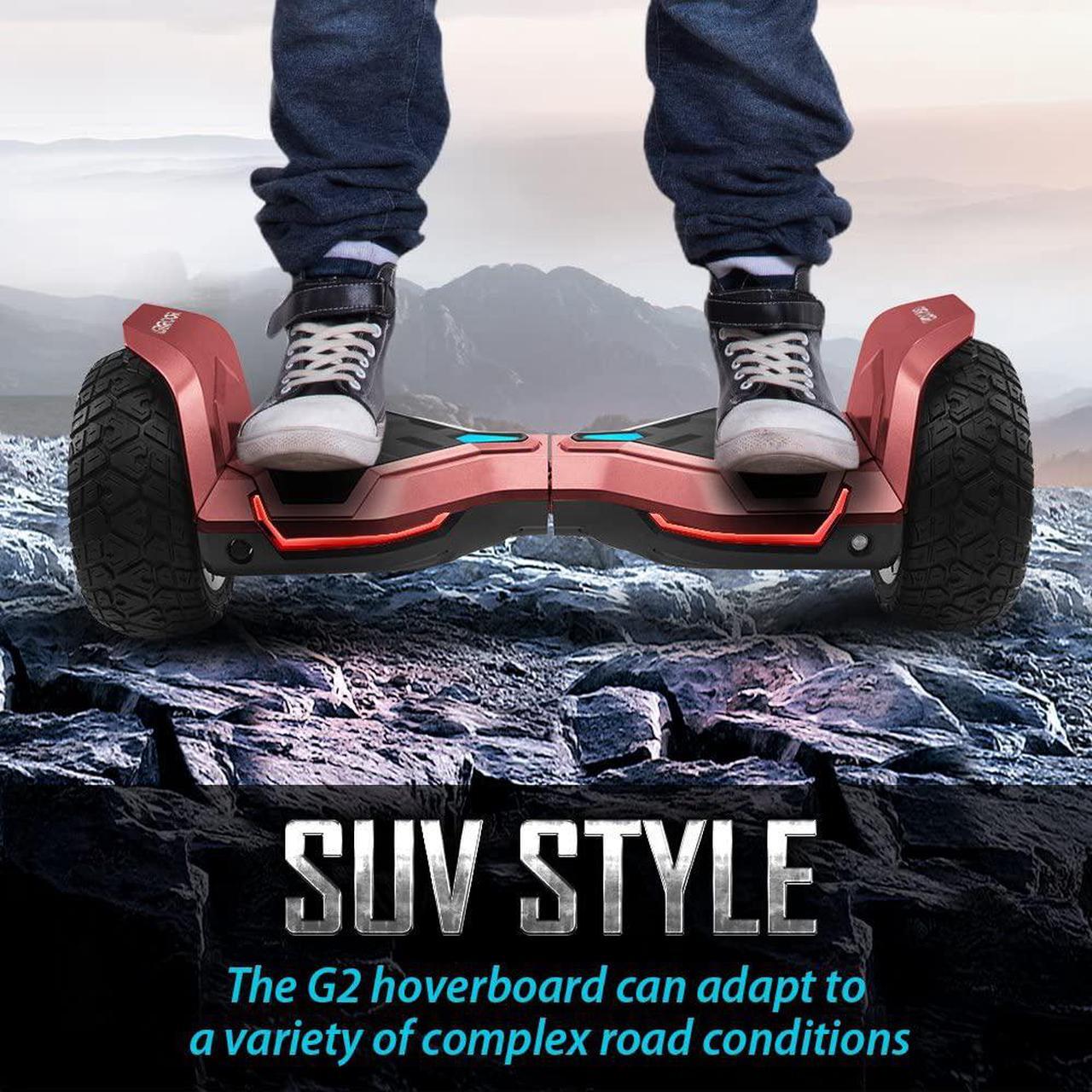 Alt view image 2 of 7 - GYROOR Warrior 8.5 inch All Terrain Off Road Hoverboard with Bluetooth Speakers and LED Lights, UL2272 Certified Self Balancing Scooter