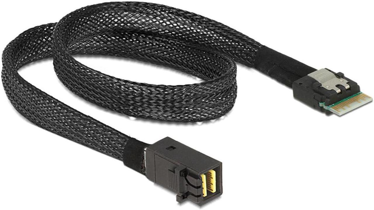 Weastlinks Slim Line SAS 4.0 SFF-8654 4i 38pin to HD Mini SAS 4i SFF-8643 36pin Cable 0.5M