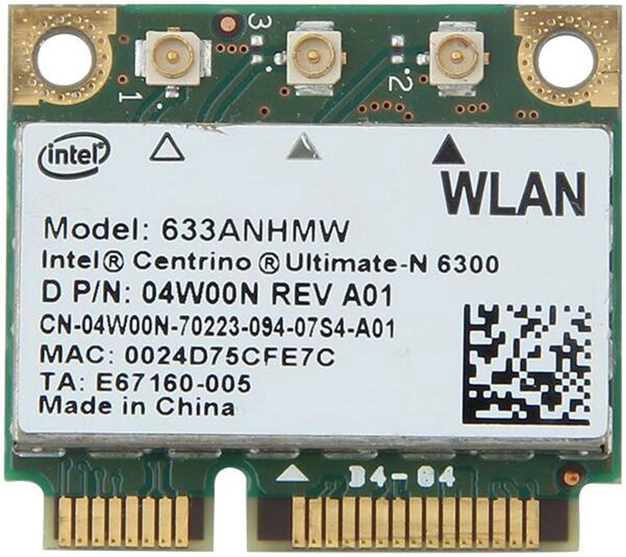 Weastlinks Dual band Wireless-N For Intel 6300 633ANHMW 450Mbps Wifi Mini PCI-E Wireless Card 802.11a/g/n 2.4G/5G