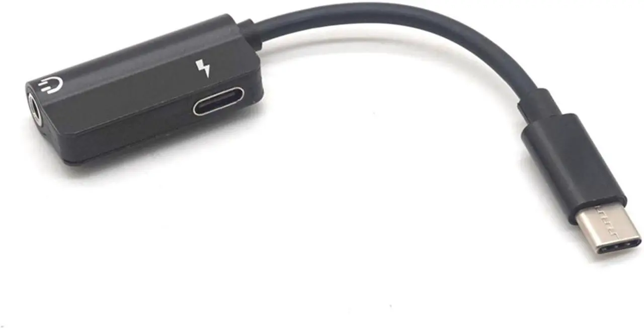 Alt view image 7 of 7 - Weastlinks 2pcs USB Type-C To 3.5mm Jack Type-C Audio Splitter Headphone Cable Earphone Aux 3.5 Adapter Charger USB-C