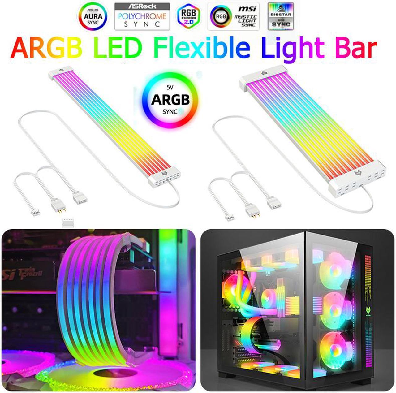 Weastlinks Lamp Tape PC Backlight Flexible LED Strip Light 5V ARGB Aura Sync Multifunctional DIY for 24PIN Motherboard AL200