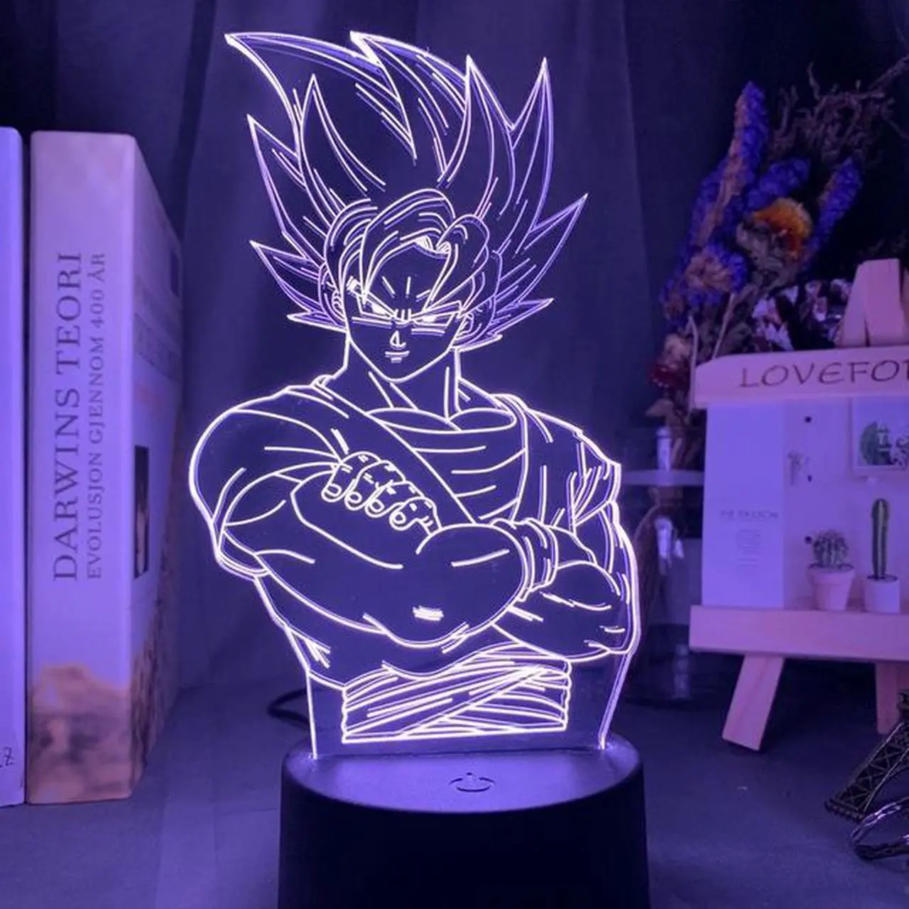 Main image of Weastlinks Anime Goku Vegeta 3D Led Night Light Dragon Ball Z Table Lamp Children Bed Room Decor Birthday&Christmas Gifts for Kids