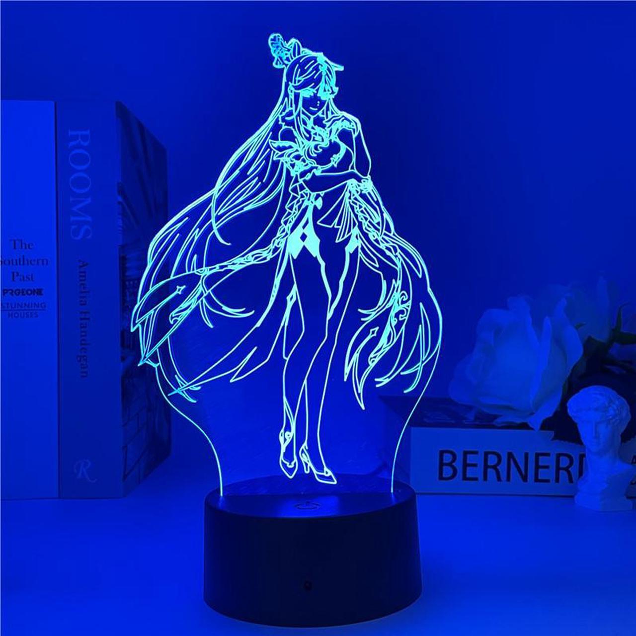 Main image of Weastlinks Genshin Impact 3D Night Light 3D Illusion Anime Lamp for Bedroom Decor LED Light Atmosphere Bedside Night Lamps Genshin Kids Gift