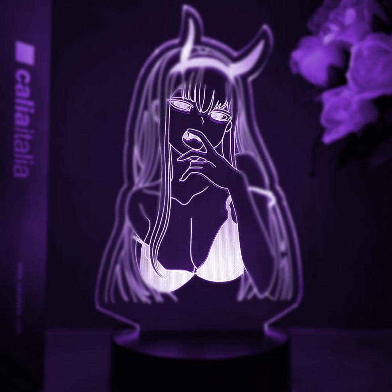 Weastlinks Anime Zero Two 3d Lamp Figure Nightlight Kids Child Girls Manga Gift Night Light Lamp Darling In The Franxx