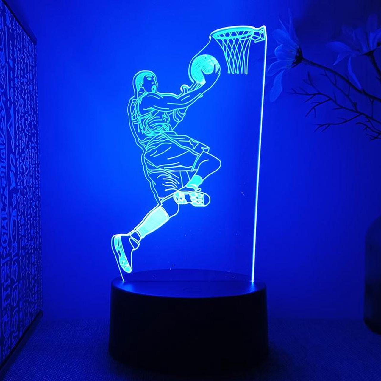 Weastlinks Basketball Athlete Figure 3d Led Lamp For Bedroom Night Lights Children's Room Decor Birthday Gift For Boyfriend