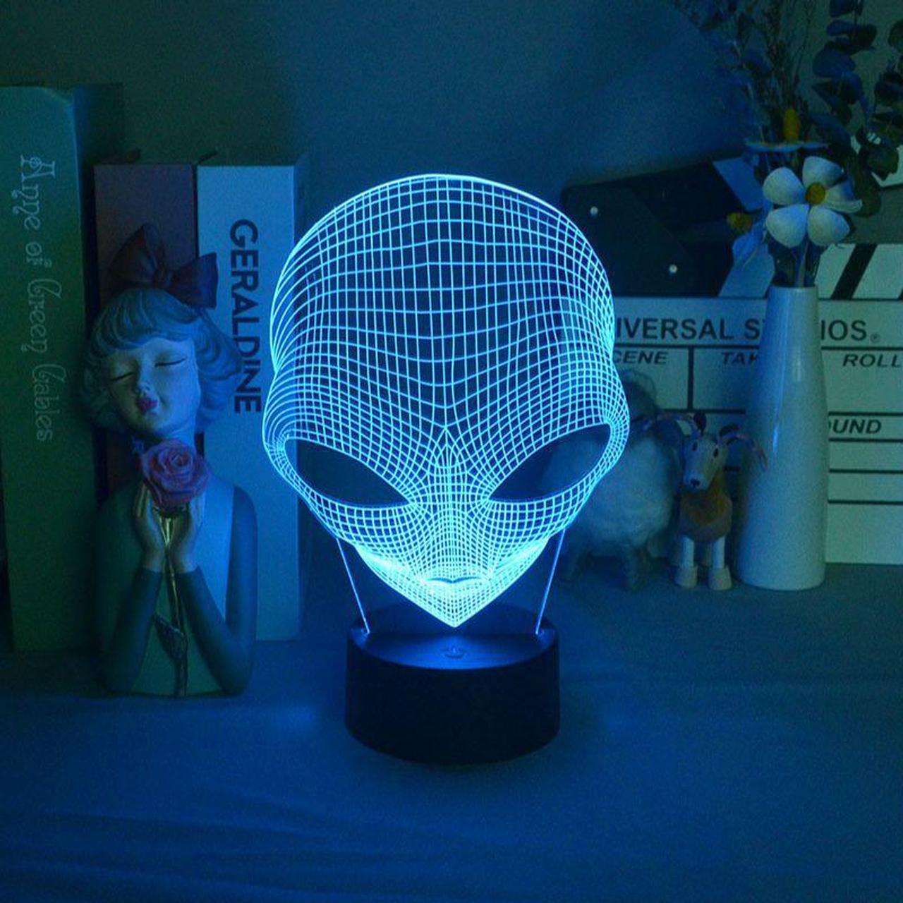 Weastlinks Pop-eyed Alien Shape 3D Night Light Child Cool Present for Bedroom Decor Cute Birthday Color Gift LED Table Lamp Baby Nightlight