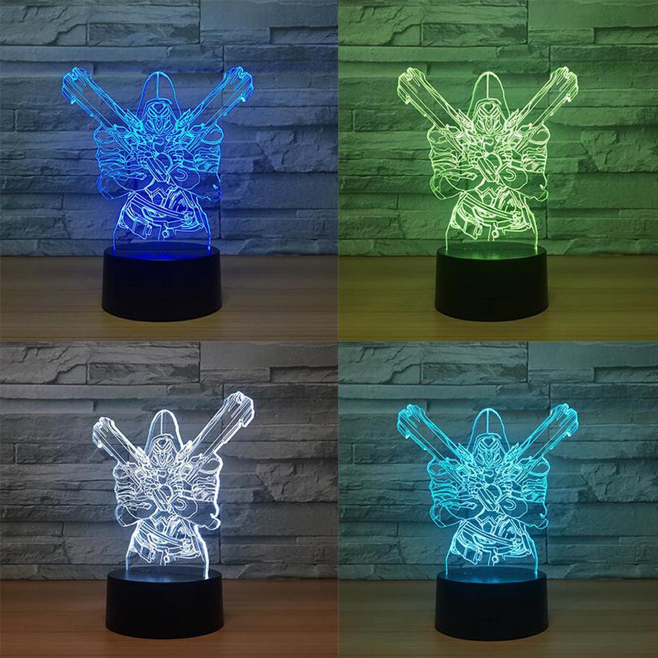 Weastlinks Game Overwatch D.Va Hana Song Kids Night Light LED Touch Sensor Bedroom Decor Light Holiday Present OW 3d Night Lamp Dva Bedside