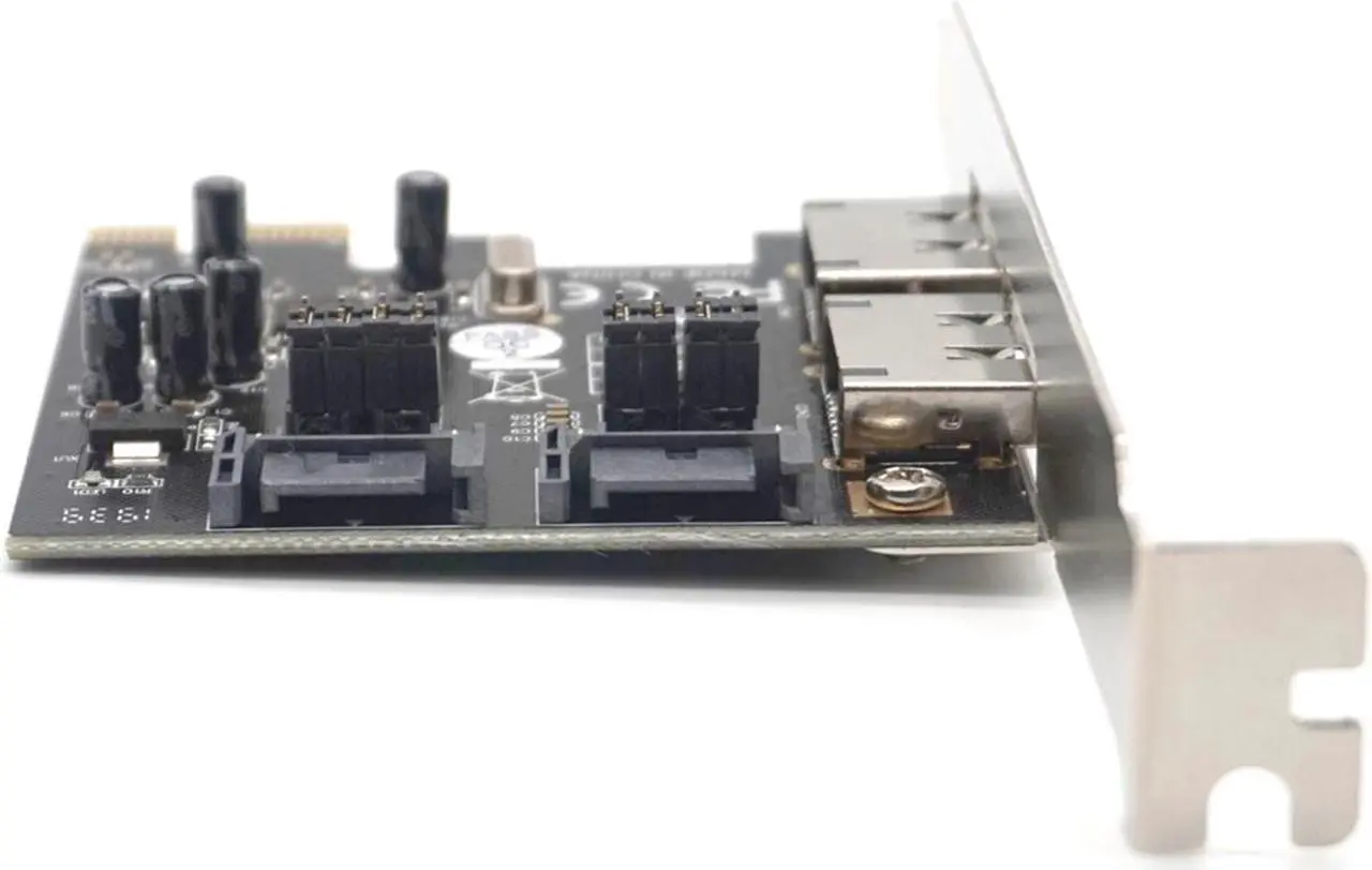 Alt view image 4 of 7 - Weastlinks 2 Port Sata 2 Port Esata 3.0 PCIE Pci-E To SATA ESATA Expansion Card Pcie Adapter Card